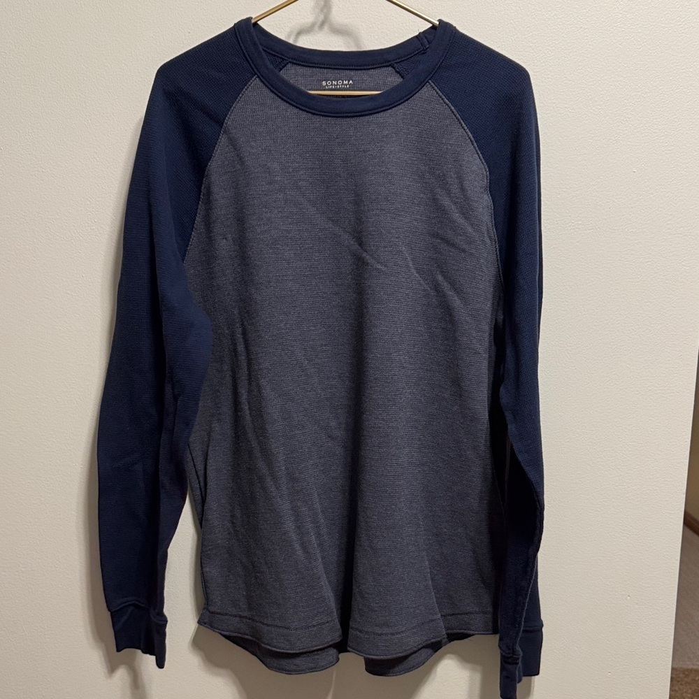 Sonoma Men's Dark Blue Long Sleeve Thermal